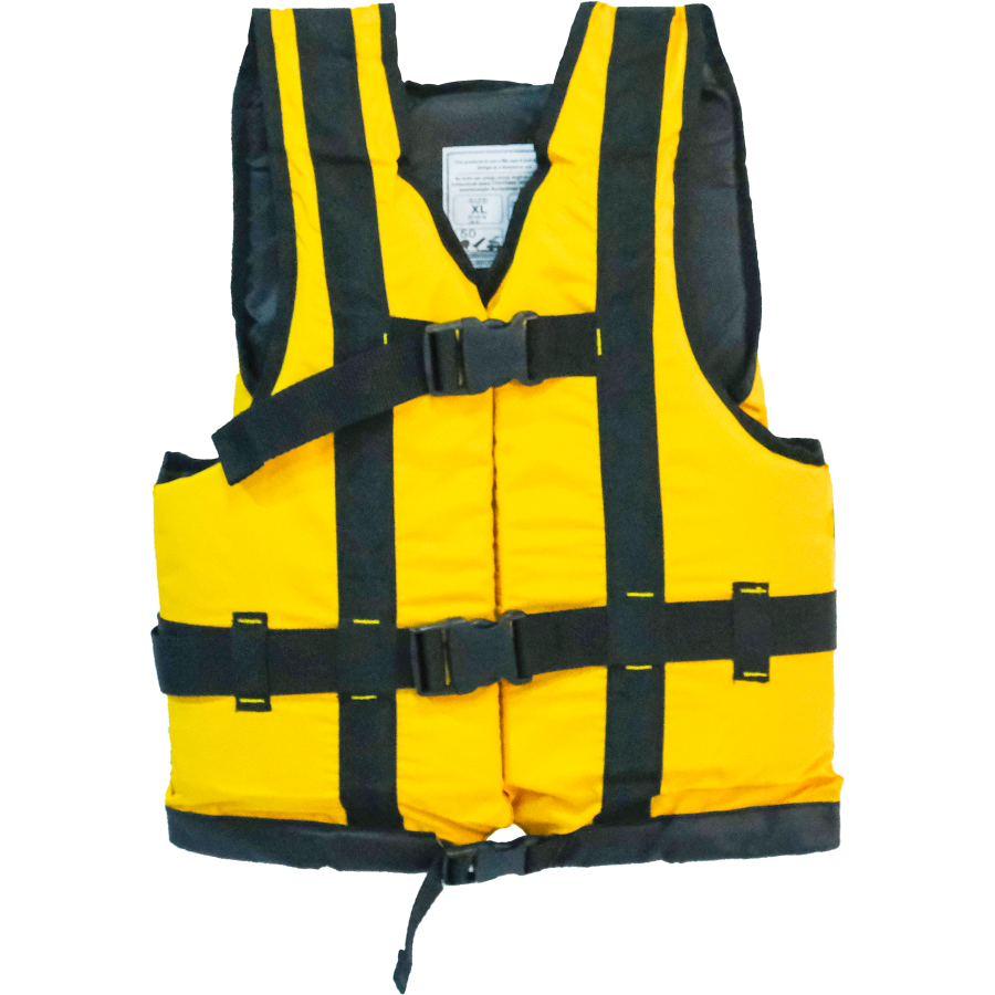 Yüzdürme Yardımcısı Yelek / 3 Tokalı / Yetişkin / Sarı  / XL / 100 N - 90-100 Kg