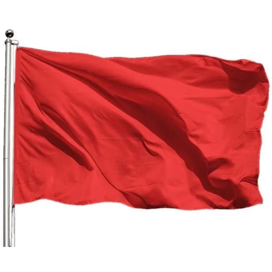 Kırmızı Cankurtaran Bayrağı / Flaması - Denize / Havuza Giriş Yasaklayan Bayrak