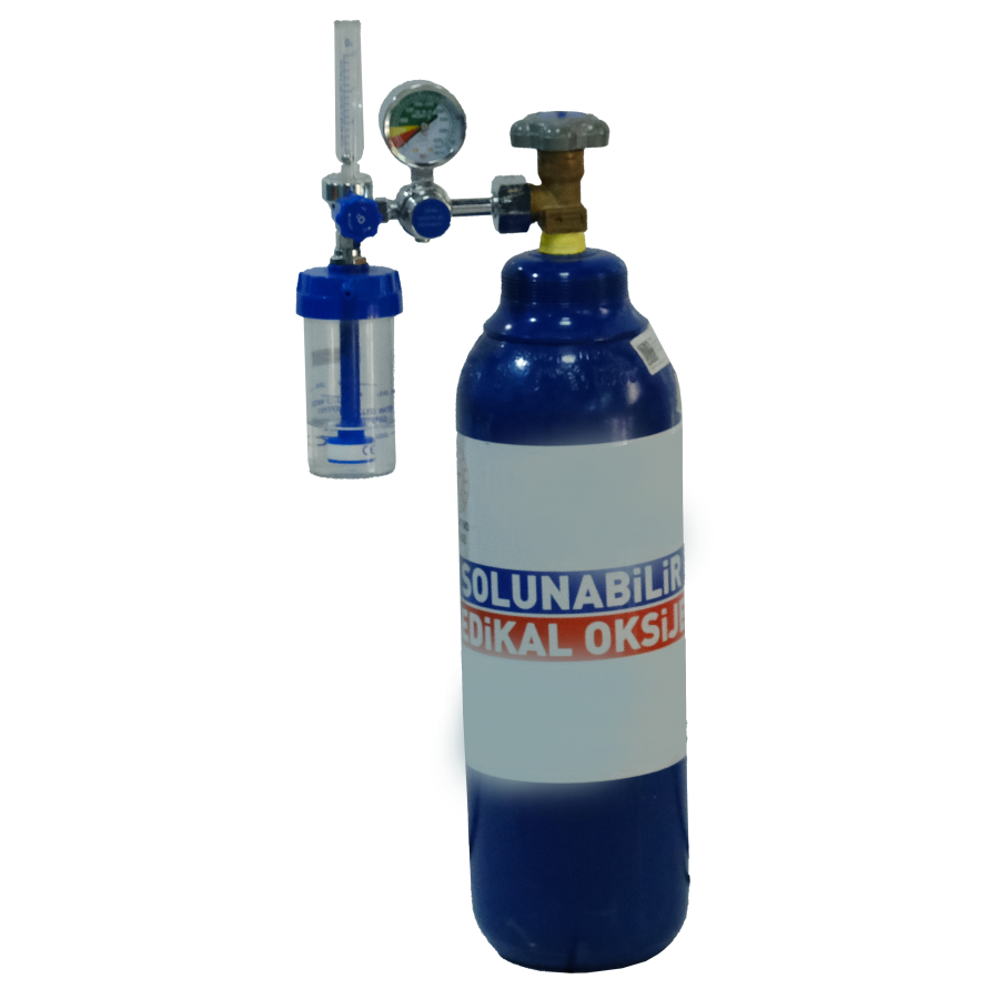 Oksijen Tüpü 5lt - Maske ve Manometre Dahil